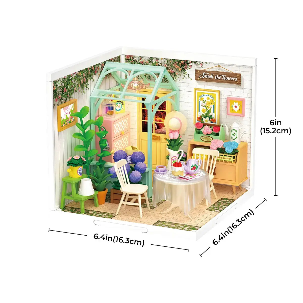 Hands Craft - DIY Miniature House Kit: Blooming Tea Garden