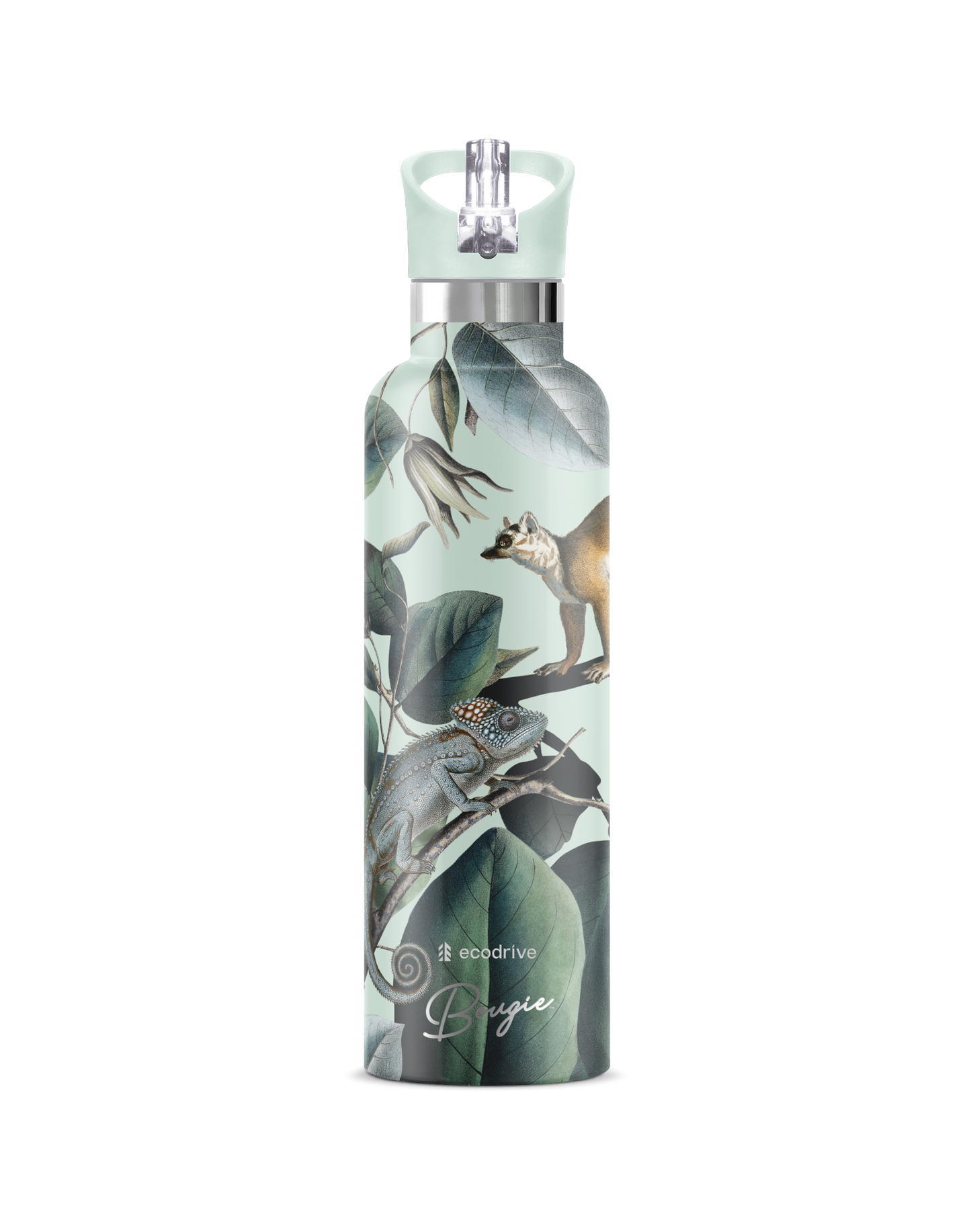 Ecodrive | Jungle Lemur Insulated Water Bottle Flask 25 oz