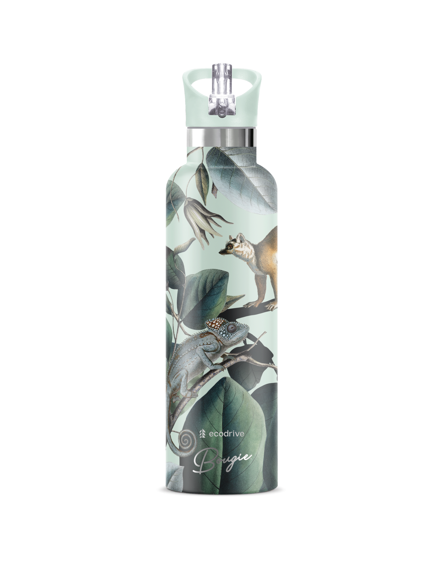 Ecodrive | Jungle Lemur Insulated Water Bottle Flask 25 oz