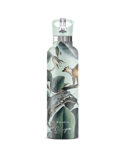Ecodrive | Jungle Lemur Insulated Water Bottle Flask 25 oz