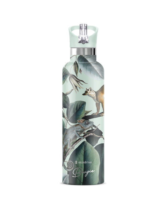 Ecodrive | Jungle Lemur Insulated Water Bottle Flask 25 oz