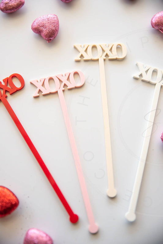 XOXO Valentine's Day Drink Stirrers