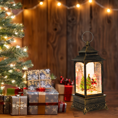 Christmas Musical Snow Globe Lantern