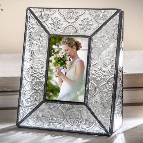 Vintage Glass Picture Frame