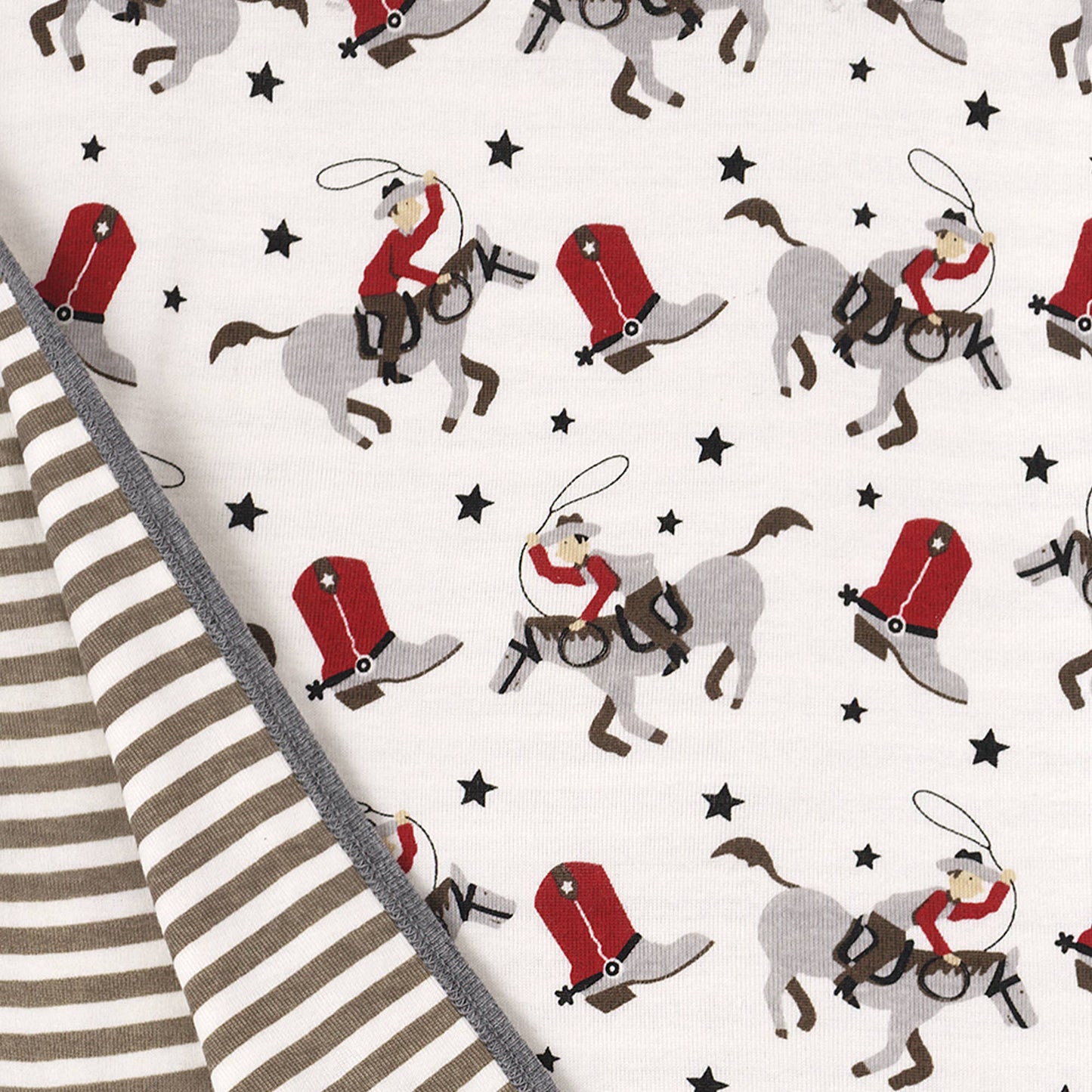 Baby Boy's Ride 'Em Cowboy Bamboo Romper
