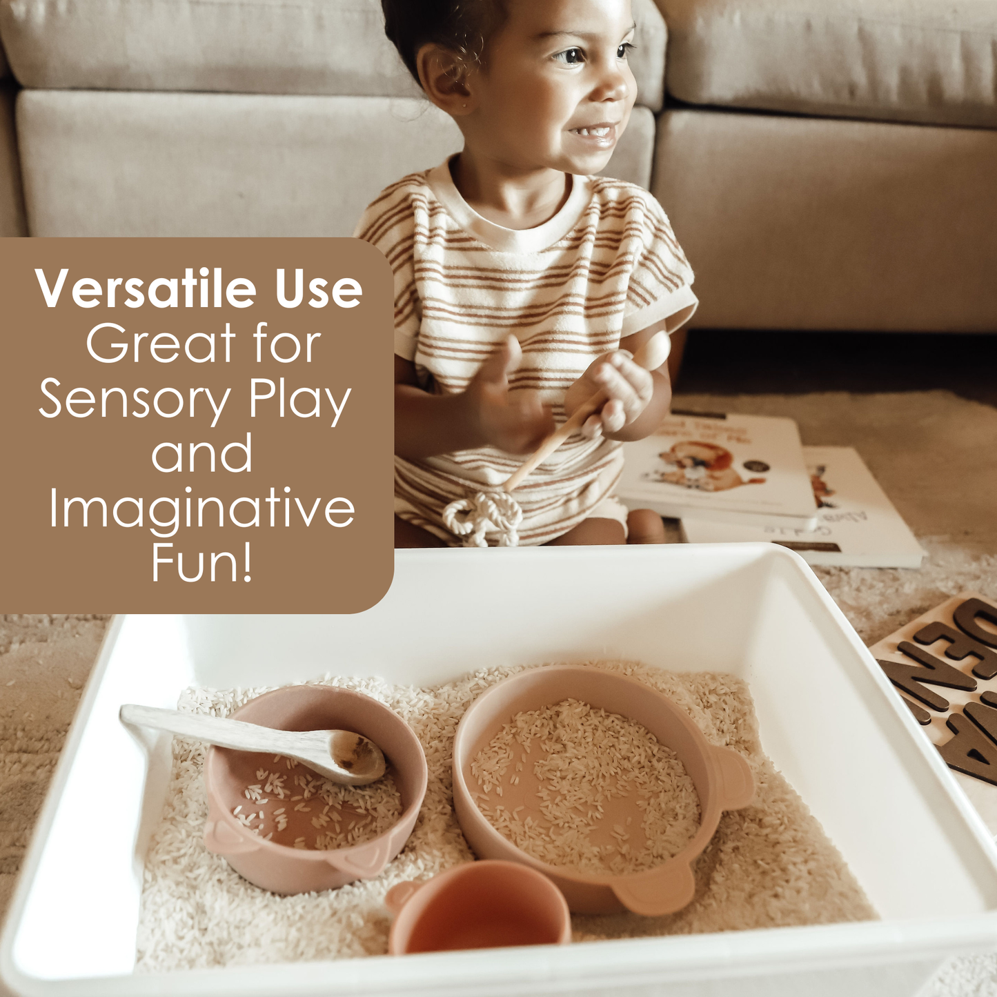 (3pc) Stackable Snack Bowl Set (Terracotta-Blush)