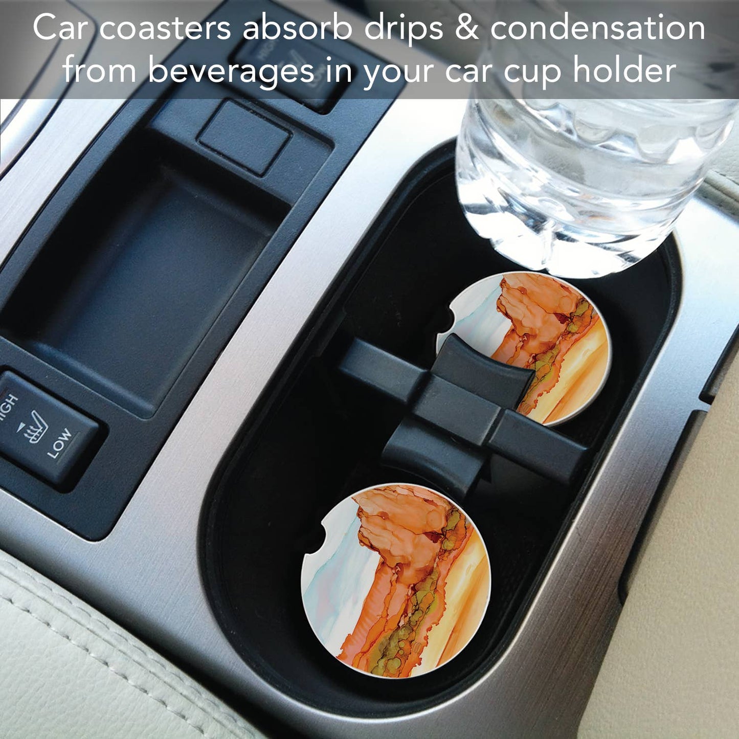 Desertscap 1 Pack Absorbent Stone Car Coaster