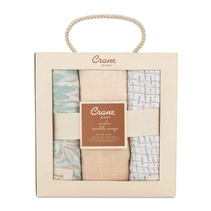 Crane Baby - Cove 3-pc. Swaddle Set (Beach Life)