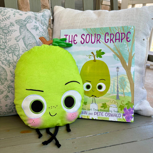 The Sour Grape Plush and hardcover book SOLD SEPARATELY