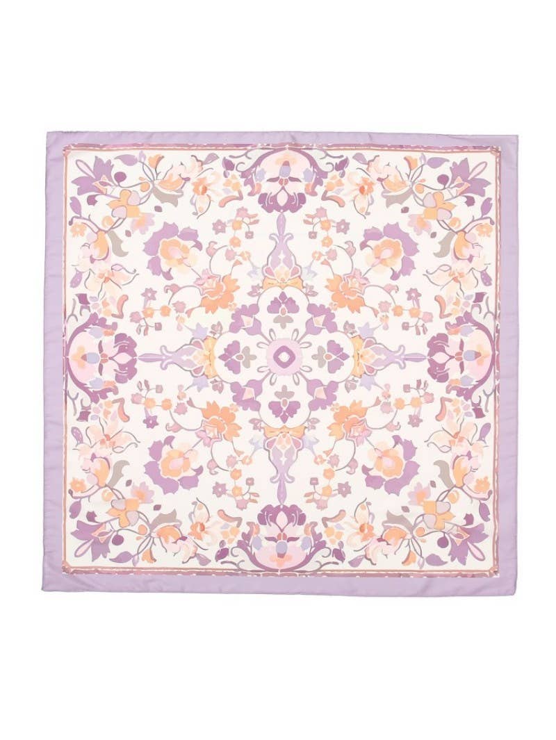 BUFANDA BANDANA DE TACTO SEDOSO CON ESTAMPADO TRADICIONAL