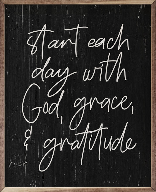 Start Each Day Black