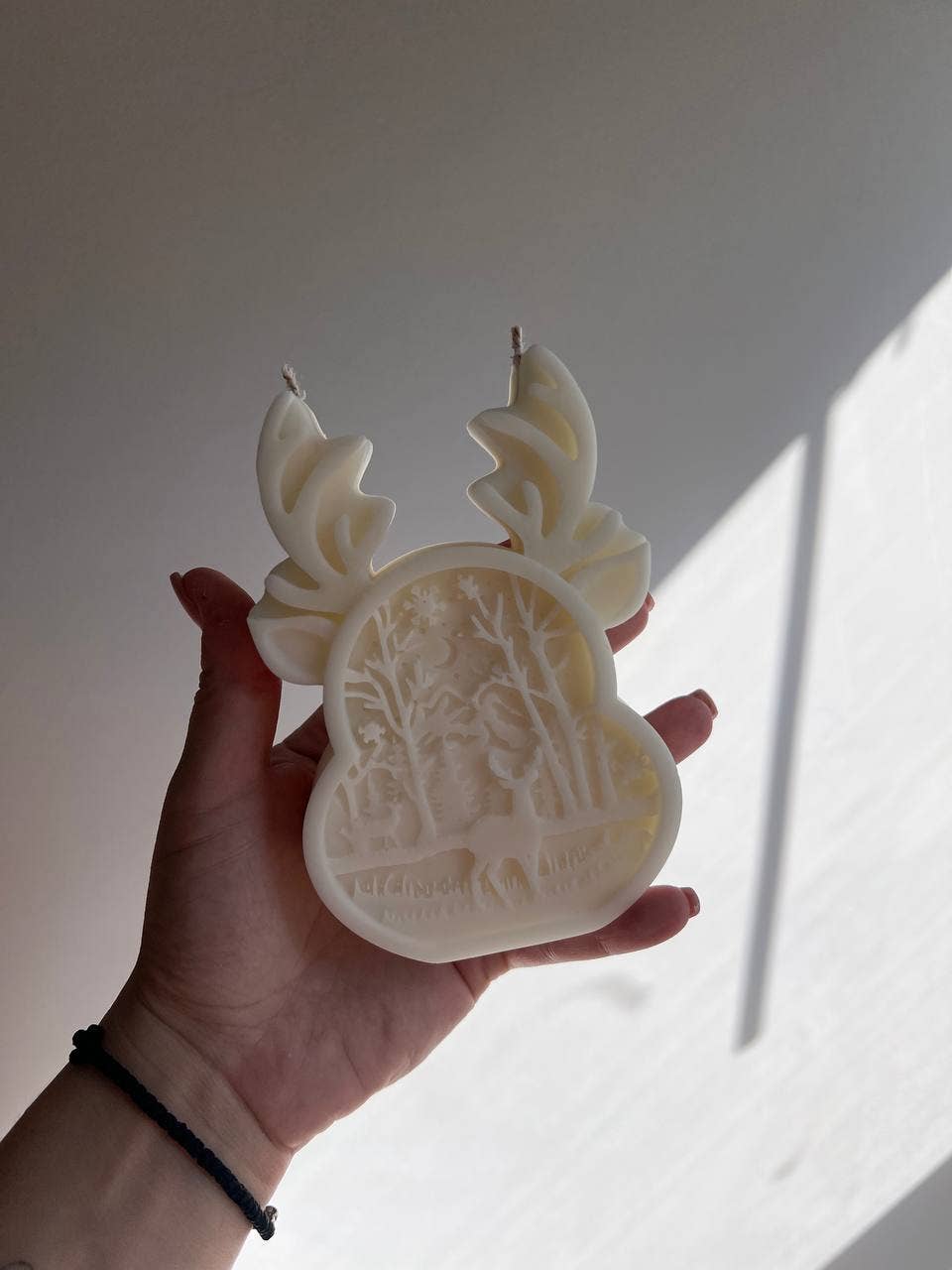Christmas Deer Candle 5.5x3.5in