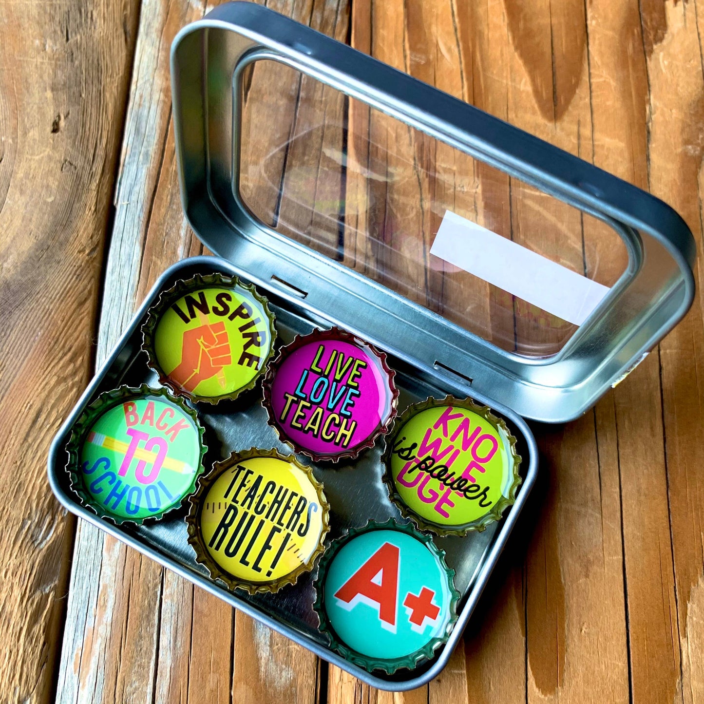 Teacher Magnets - Spring decor. Handmade & Eco-friendly