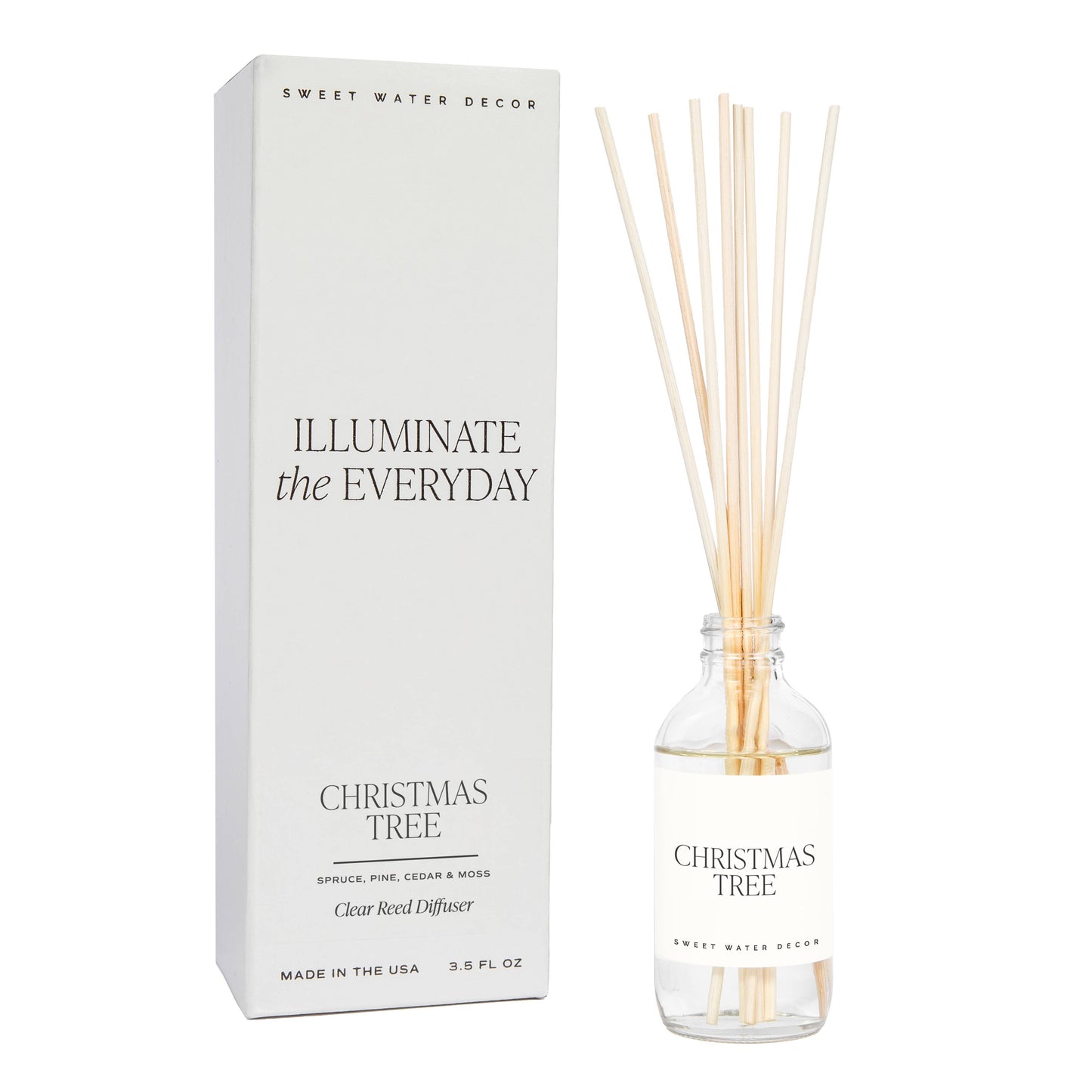 Christmas Tree Clear Reed Diffuser - Home Decor & Gifts