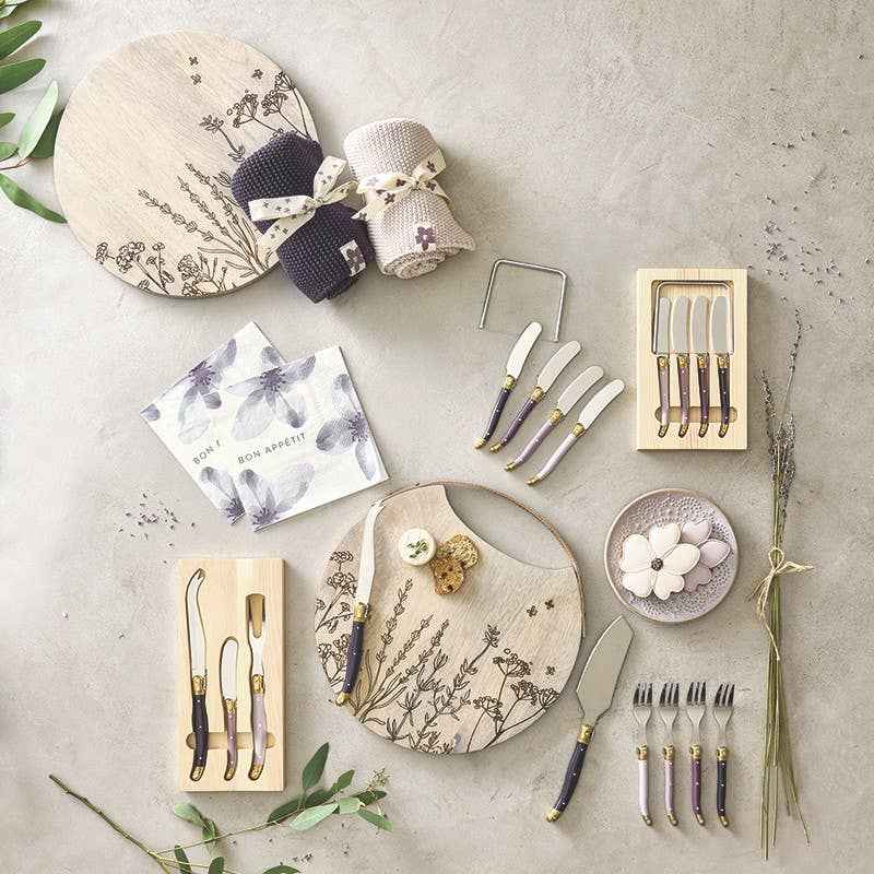 Lilac Ombre Cheese Knives - Set of 3