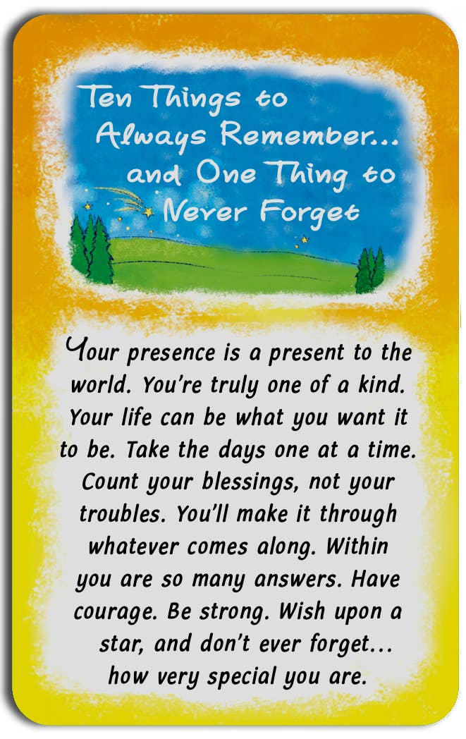 TEN THINGS TO ALWAYS REMEMBER