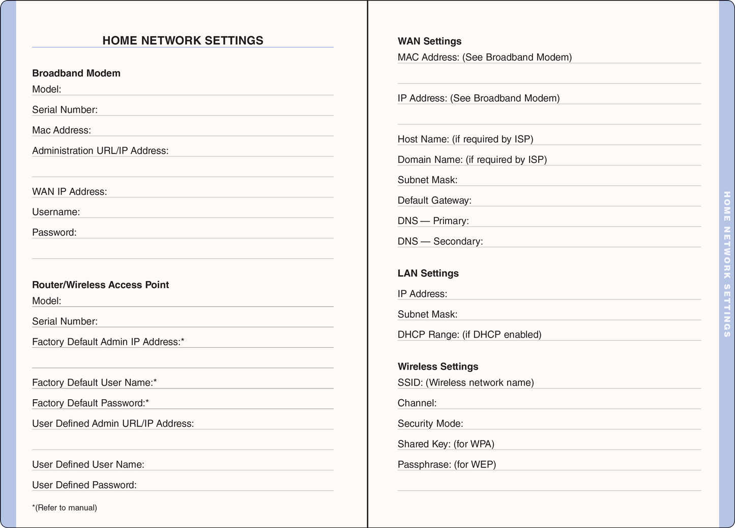 Wildflower Garden Large Internet Address & Password Logbook