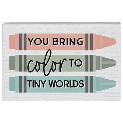 Bring Color Crayons - Small Talk Rectangle
