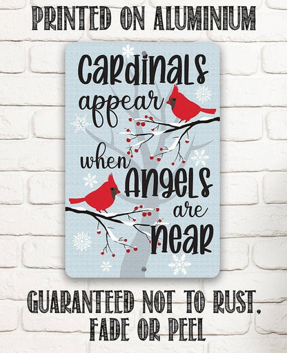 Aparecen los cardenales - Letrero metálico