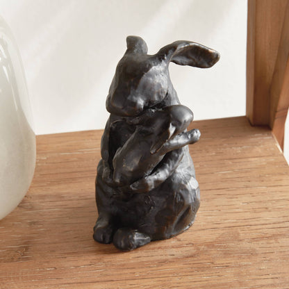 Mother Rabbit Sculpture, Black