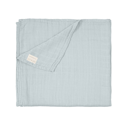 Bamboo Muslin Swaddle Blanket Misty Sky