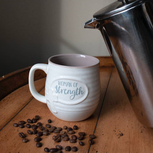 Woman of Strength Pottery Mug