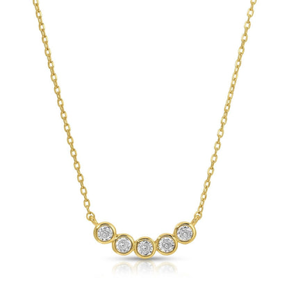 Iris espléndido - Collar de diamantes múltiples de imitación