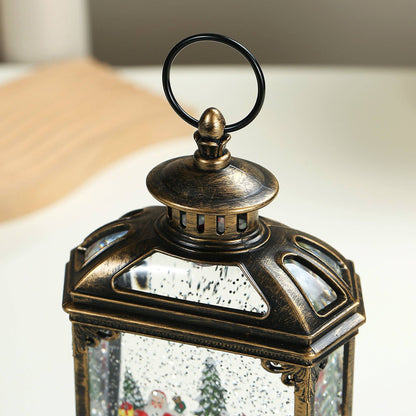 Christmas Vintage Snow Globe Lantern