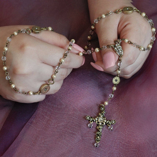 Our Lady of Miracles Rosary Necklace