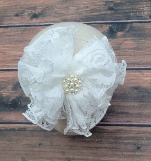 Cuddle Couture - Double ruffle bow 