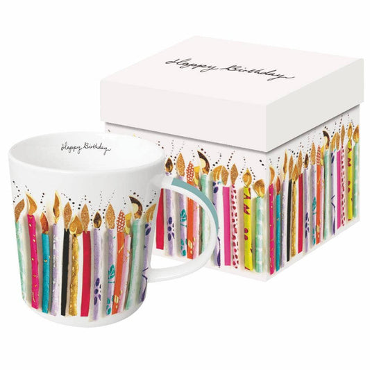 MUG IN GIFT BOX-HAPPY CANDLES