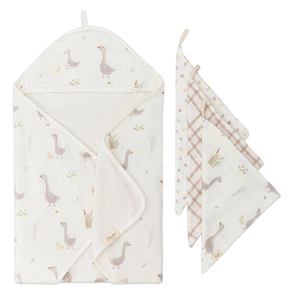 Farmhouse Goose HT/Wash Cloth Set