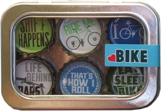 Bike Magnets - Spring decor, Handmade & Eco-friendly