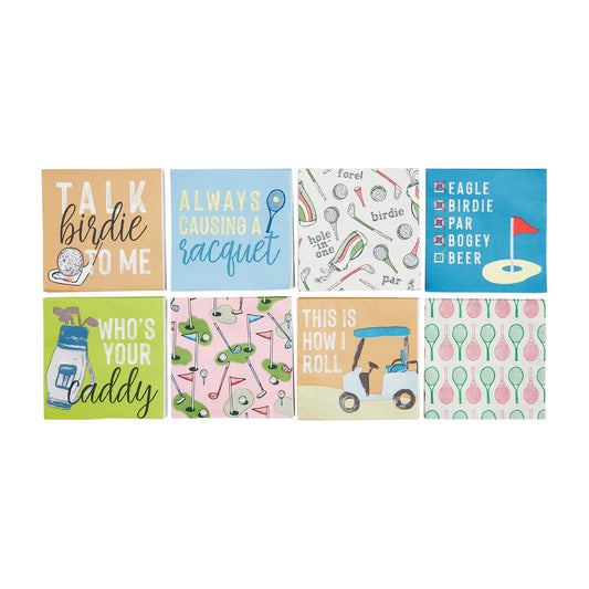 Tennis & Golf Napkin Assorted - sold separately