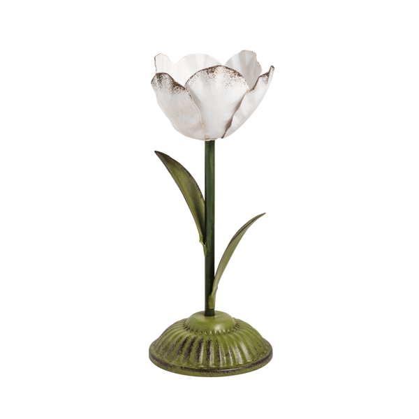 Medium Metal Flower Taper Holder
