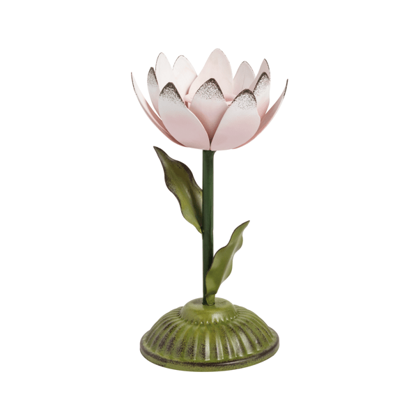 Small Metal Flower Taper Holder