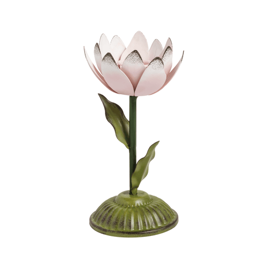 Small Metal Flower Taper Holder