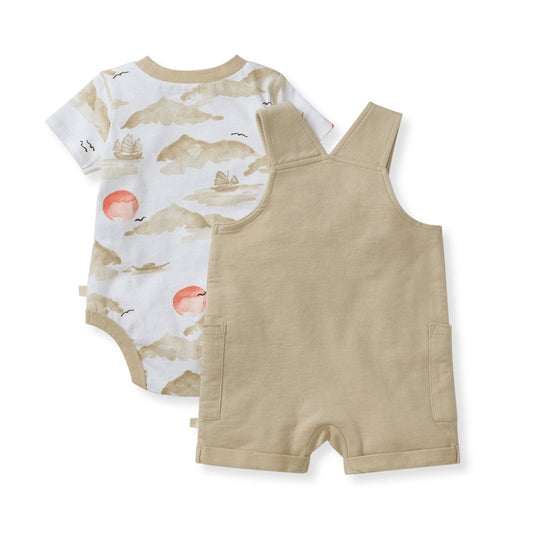 Fishing Boats Baby Boy Bodysuit & Romper Set: NB