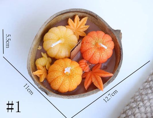 Velas Meta - Vela perfumada de calabaza, Halloween, Acción de Gracias y hoja de arce