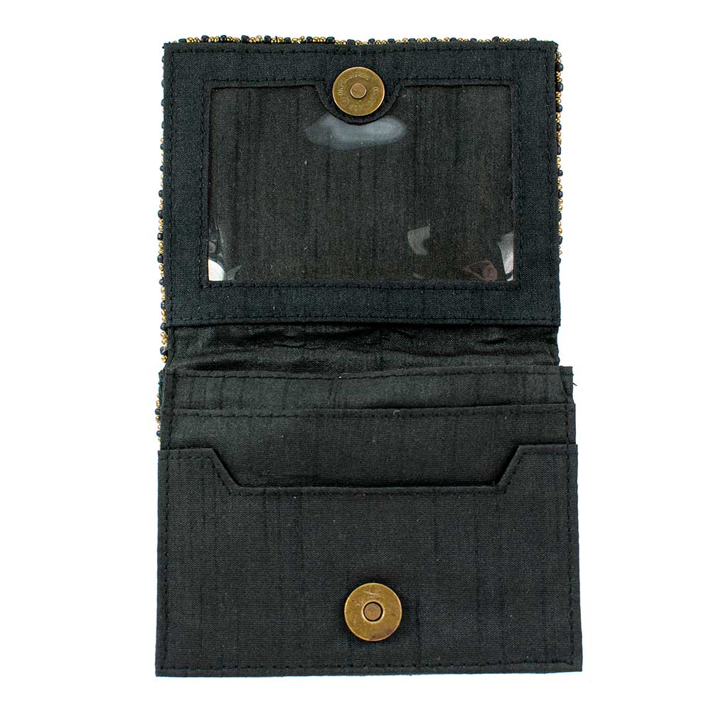 Mary Frances Accessories - Wallets - Beaded Small Expandable Wallet-Bee Awesome