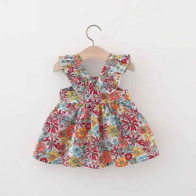 Baby Girl's Summer Dress: 9-12 Months / Floral Yellow