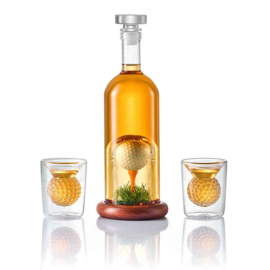 Golf Whiskey Decanter Set - Golf Gifts for Men and Women