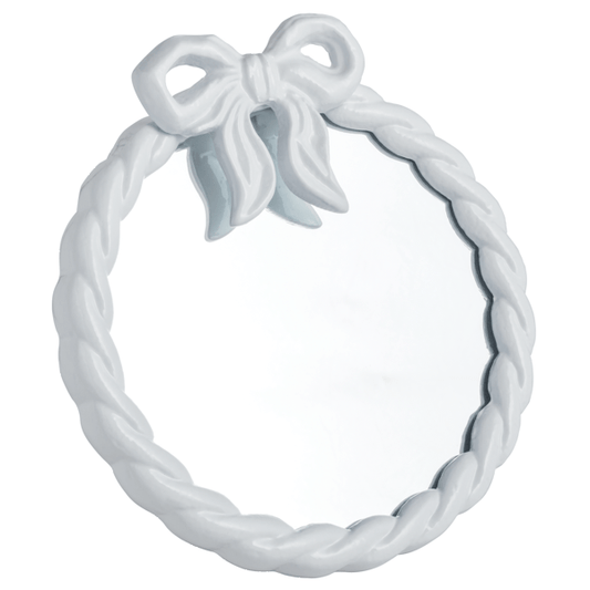 Twist Border Mini Bow Mirror
