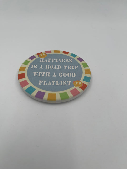Car Coaster-Happiness is a Road Trip
