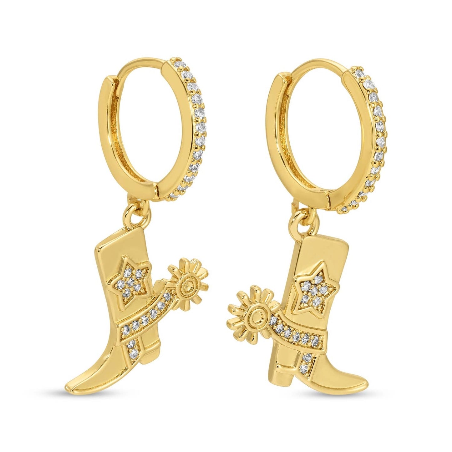 Pave Huggies - Glitzy Cowgirl Boot