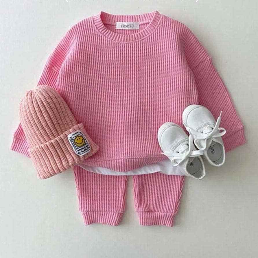 Baby Cotton Tracksuit Pullover Set: 6-12M / Navy