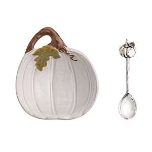 White Pumpkin Tidbit Bowl Set