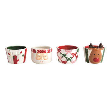 Christmas Bow Tidbit Dishes Assorted!