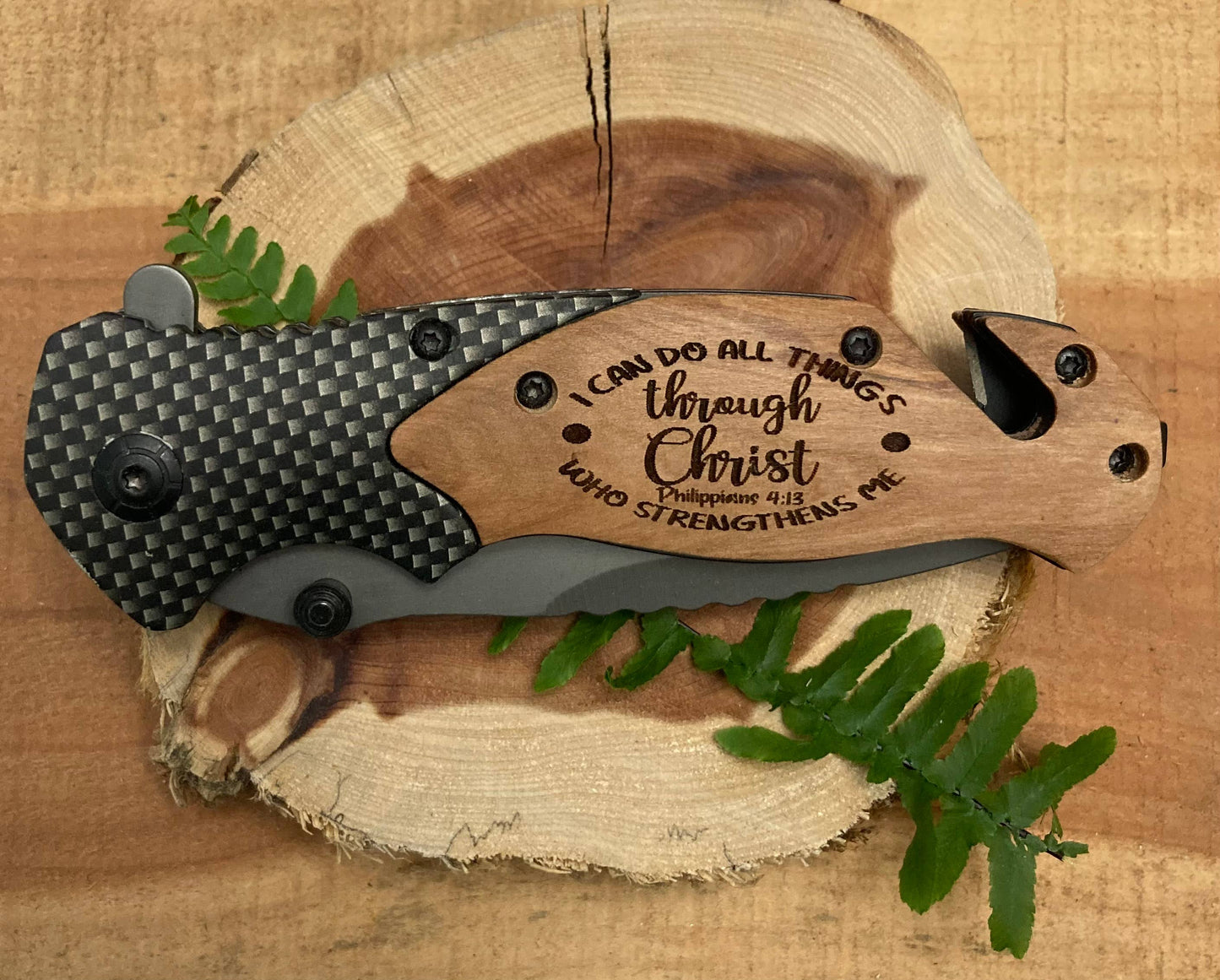 I Can Do All Things Thru Christ Knife