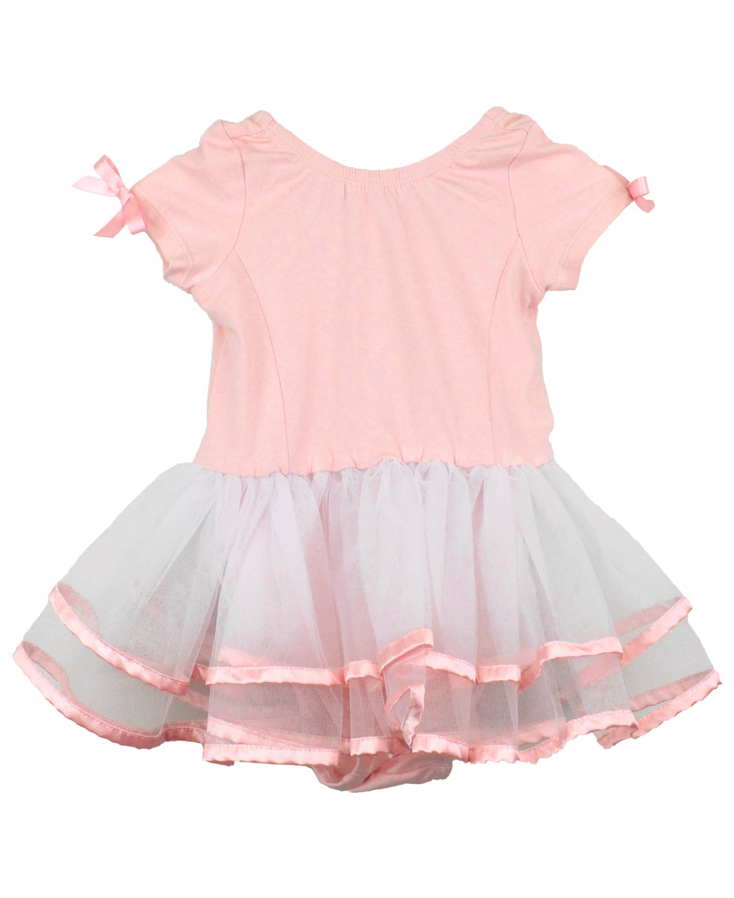 RuffleButts + RuggedButts - Girls Pink Ballet Tutu Dance Leotard